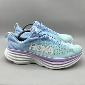 Women's 12 / Men's 11 - Hoka One One Bondi 8 Blue Running Comfort Shoes Sneakers